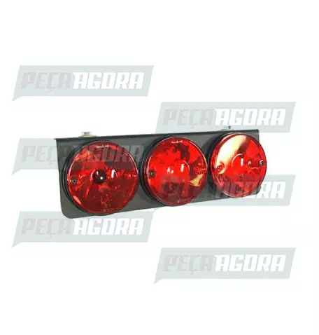 LANTERNA TRASEIRA 03 LENTES COM SUPORTE - VM 1303 SINALSUL (443241)