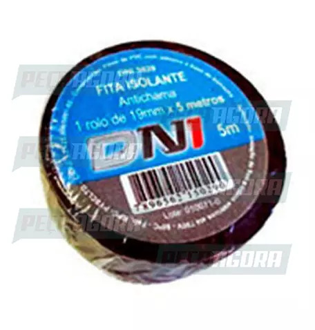 FITA ISOLANTE DNI ESPECIAL 05 MTS. PVC PRETO (448891)