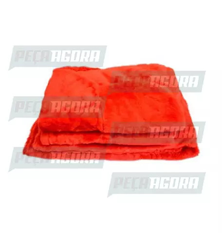 CAPA PELUCIA CHINIL BANCO C/LOGO MB 1215C SO CARONA GAUCHA VERMELHA (457625)