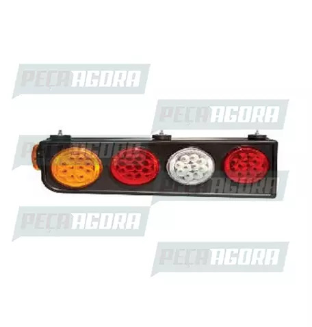 LANTERNA TRASEIRA KIT RANDON 40 LED SEM ABA ESQUERDO PRADOLUX PL2066 (441187)