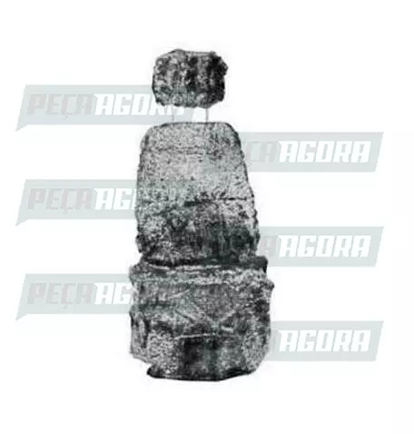 CAPA PELUCIA CHINIL BANCO C/LOGO ALTO MERCEDES BENZ ATEGO/ PARA SCANIA 112 /VOLV