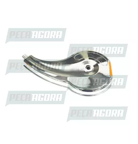 CALOTINHA CROMADA PLASTICA GOTA PLUS FITA LARANJA DIREITO  RODOAR (NF 1272)