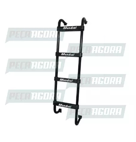 ESCADA TRASEIRA PRETA VOLKSWAGEN CONSTELLATION CABINE LONGA 4 DEGR. (445076)