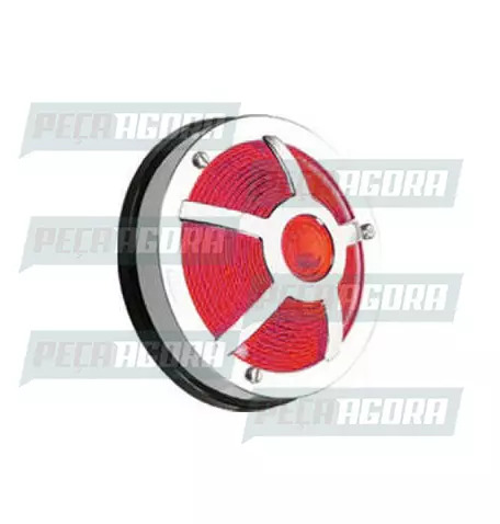 LANTERNA ESTRIBO CROMADA 05 JANELAS - VM 1117/1CR SINALSUL (421251)