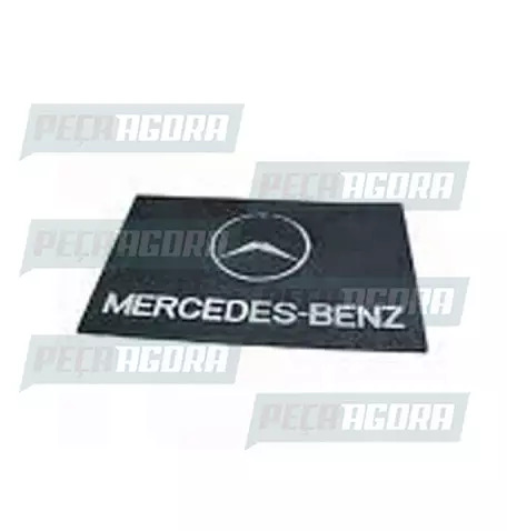 PARABARRO ORIGINAL MERCEDES BENZ ESTRELA LETREIRO TRASEIRO BRANCO 670X460MM BORR