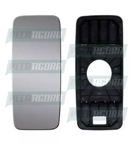 VIDRO ESPELHO MERCEDES BENZ AXOR/ATEGO 2013/2016 COM DESEMBACADOR COM BASE PRINC