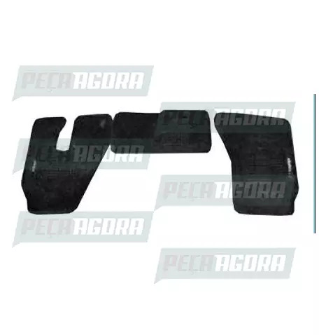 TAPETE PVC FORD CARGO 3 PECAS CINZA (439369)
