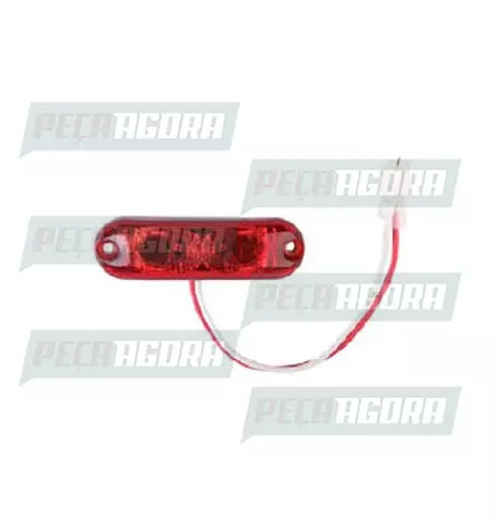 LANTERNA PLACA/DELIMITADORA COM LED COM CONECTOR VM 24V BRASLUX (443100)