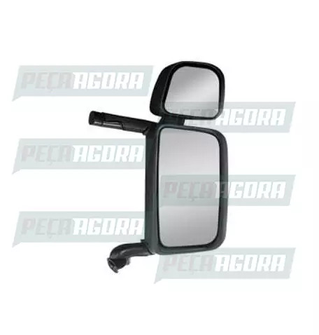 ESPELHO PARA SCANIA 124 ESQUERDO COM BRACO ALUMINIO COM DESEMBACADOR COM AUXILIA