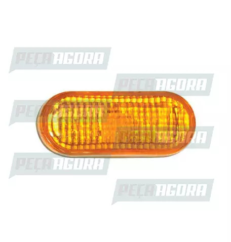 LANTERNA LATERAL VOLKSWAGEN MODELO OVAL ORIGINAL SEM SOQUETE - AM.PRADOLUX PL059
