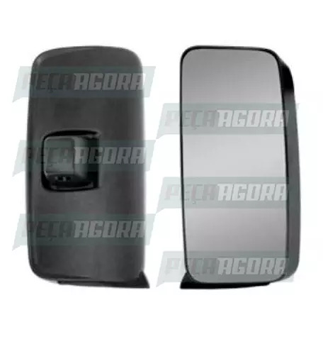 ESPELHO MB AXOR ATEGO 2007 A 2012 ESQ SEM BRACO COM DESEMBACADOR SEM AUX. ELETRI