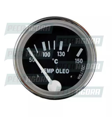 RELOGIO UNIVERSAL TERMOMETRO MECANICO DO OLEO 52MM 50-150C CROMADO (455881)