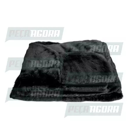 CAPA PELUCIA CHINIL SOFA INDIV.C/LOGO MB 1113 MOTORISTA/CARONA GAUCHA PRETA (446