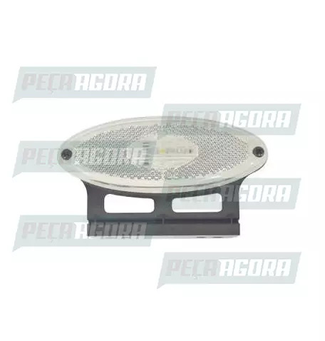 LANTERNA LATERAL FLEXIVEL OVAL LED BIVOLT COM FIO SUPORTE (2043CR)