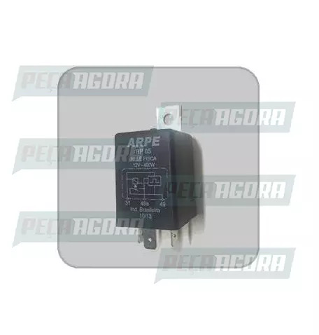 RELE PISCA UNIVERSAL COM CANECA PLASTICA 3 TERMINAIS COM SUPORTE 12V ARPE (78GG1