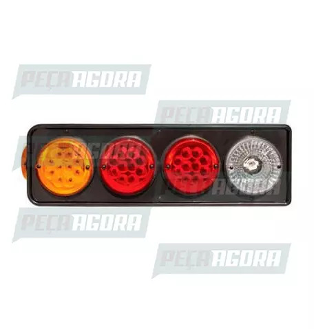 LANTERNA TRASEIRA KIT FACCHINI 30 LED PS SEM ABA BILATERAL 24V PRADOLUX PL2016 (