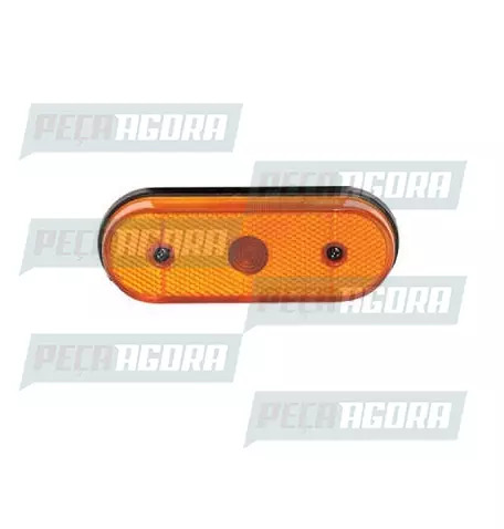 LANTERNA LATERAL FACCHINI OVAL REFLETIVO SEM SUPORTE AM.PRADOLUX PL0608 (455075)
