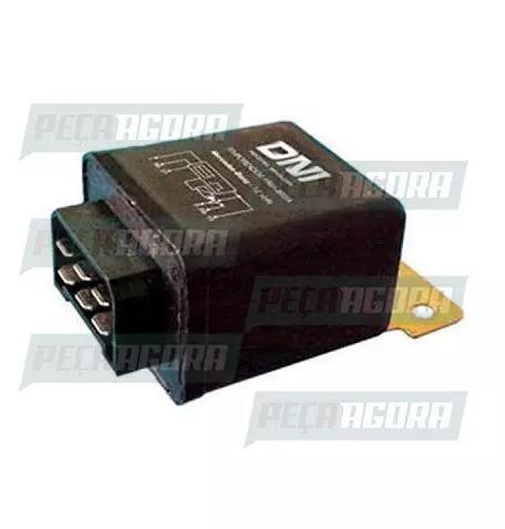 RELE 6 TERMINAIS 12V LIMPADOR/PARA-BRISA MERCEDES BENZ/MARCOPOLO/AGRALE COM SUPO