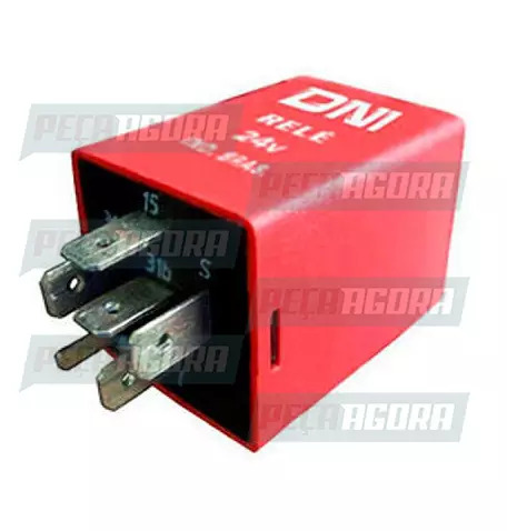 RELE 6 TERMINAIS 24V LIMPADOR/PARA-BRISA MERCEDES BENZ SEM SUPORTE DNI 0824 (448