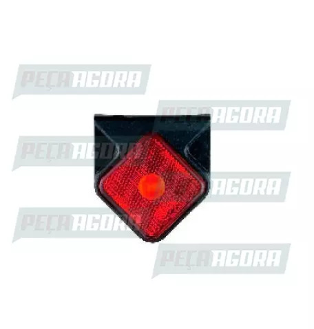 LANTERNA TRASEIRA QUADRADA DELIMITADORA LED COM SUPORTE COM CONECTOR 24V VM.BRAS