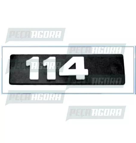 EMBLEMA PLASTICO GRADE ORIGINAL PARA SCANIA 114 ''114'' (1390309.)