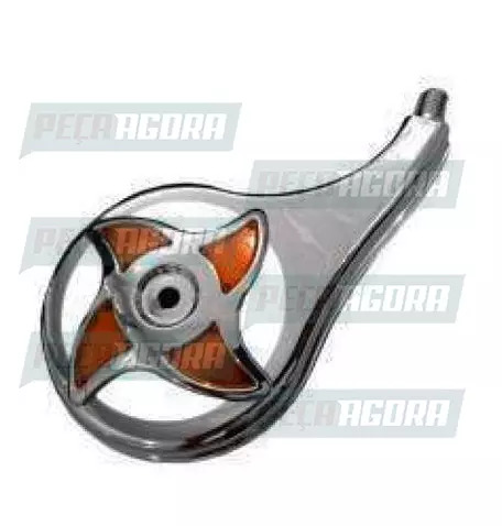 CALOTINHA CROMADA PLASTICA ESTRELA LARANJA DIREITO  RODOAR (NF 1344)