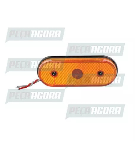 LANTERNA LATERAL FACCHINI OVAL COM LED SEM SUPORTE AM.PRADOLUX PL0608 (442026)