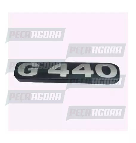 EMBLEMA PLASTICO GRADE CINZA PARA SCANIA SERIE 5 ''G440'' (448147)