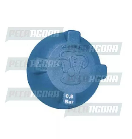 TAMPA RADIADOR VOLKSWAGEN CAMINHAO PLASTICA COM VALVULA AZUL MIW (2SO121483A)