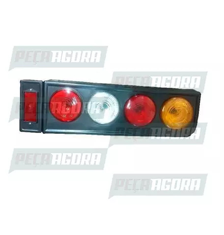 LANTERNA TRASEIRA KIT RANDON METALIZADA COM ABA DIREITO AF (449334)