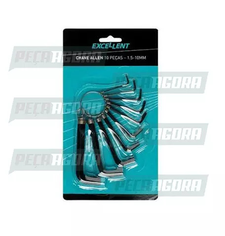 CHAVE ALLEN JOGO 10PCS (1,5-10MM) (440239)
