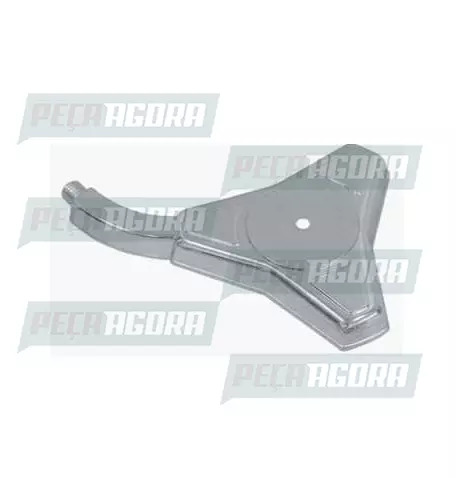 CALOTINHA CROMADA PLASTICA 3 PONTAS SIMPLES ESQUERDO  RODOAR (420874)