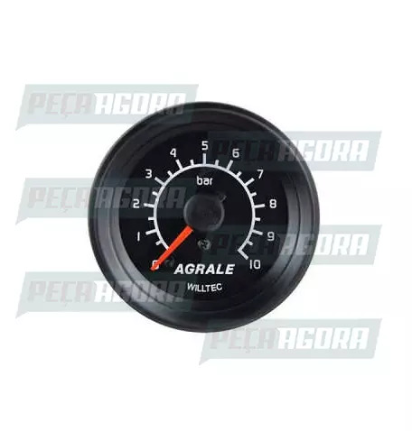 RELOGIO AGRALE MANOMETRO MECANICO 0-10BAR 60MM PT (6012011015004)