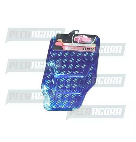 TAPETINHO CROMADO AUTOMOTIVO LINHA LEVE 5 PCS AZUL (454985)