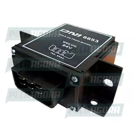 RELE FREIO DO MOTOR VOLVO 89/04 N/NL 83/89 6 TERMINAIS  COM  SUPORTE  24V DNI 88