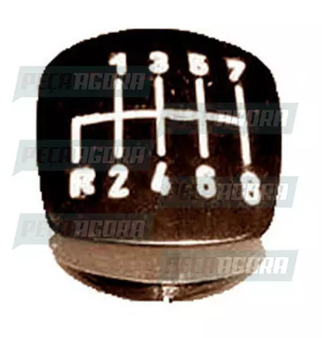 TAMPINHA BOLA CAMBIO PUNHO 08 MARCHAS MARROM RE BAIXO (420826)