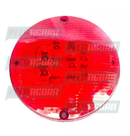 LANTERNA TRASEIRA RANDON COM 10 LEDS 24V VERM.125MM 2070.24 SINALSUL (424814)