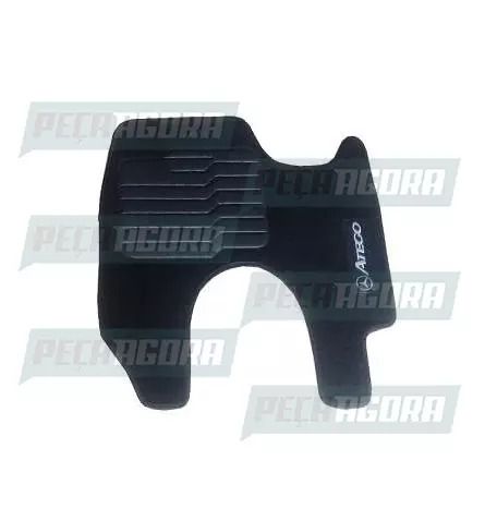 TAPETE CARPETE ORIGINAL MODELADO C/LOGO MB ATEGO MOTORISTA PRETO PREMIUM (459408
