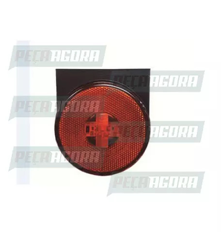 LANTERNA LATERAL CARRETA 2000 LED COM SUPORTE COM FIOS BIVOLT VM 85MM (458687)