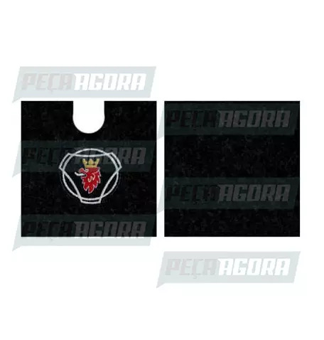 PAR TAPETE CARPETE C/LOGO SC 50X60 (PAR) FORRADO (444884)