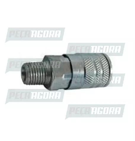 ENGATE RAPIDO MACHO ROSCA DST 1/4 P/PISTOLA DE PINTURA/MANGUEIRA PNEUMATICA (444