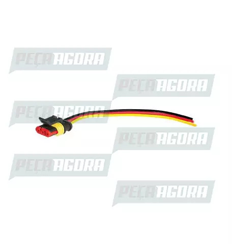 CHICOTE LANTERNA COM CONECTOR ULTRA SEAL 3 VIAS P/ PL0996 PRADOLUX PL9997 (45813