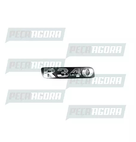 EMBLEMA PLASTICO GRADE CINZA PARA SCANIA ANTIGO ''R340'' (452287)