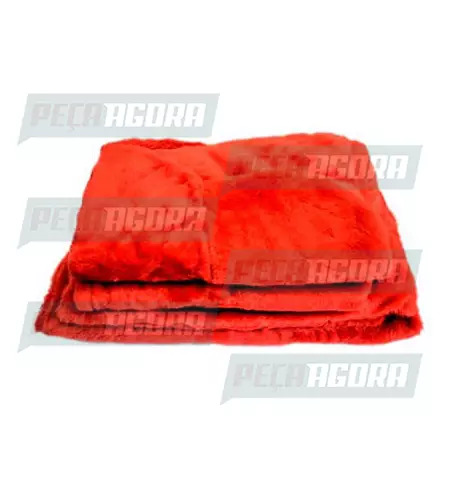 CAPA PELUCIA CHINIL SOFA INDIV.C/LOGO VW CONSTEL.MOTORISTA/CARONA GAUCHA VERMELH