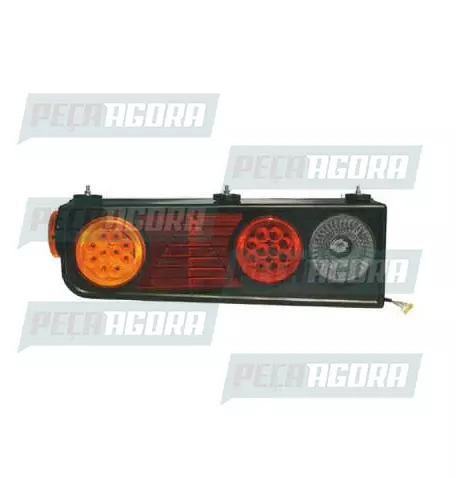 LANTERNA TRASEIRA KIT 2000 ESQUERDO SEM ABA TRIANGULO LED PRADOLUX PL2058 (44118