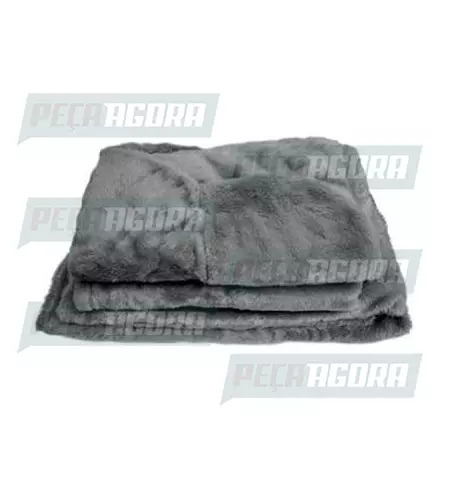 CAPA PELUCIA CHINIL BANCO C/LOGO VOLVO FH SO MOTORISTA ATE 2009 GAUCHA CINZA (44