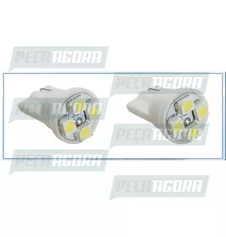 PAR LAMPADA IMPORTADA LED ESMAGADA 24V 04 LEDS BRANCO PAR (426966)