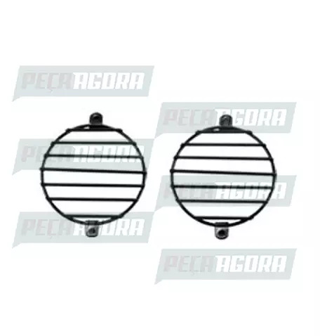 PAR GRADE PROTETORA MILHA CROMADA PARA IVECO STRALIS HD ... 2007 (421050)