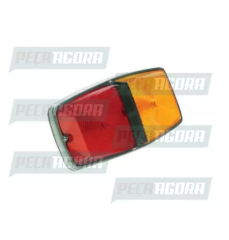 LANTERNA TRASEIRA PARACHOQUE UNIVERSAL AM/VM ARO CROMADO (456434)