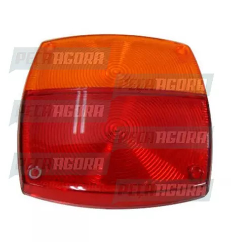 LENTE TRASEIRA RANDON QUADRADA - BICOLOR 067.SINALSUL (421873)